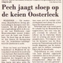 Pech jaagt sloep op keien Oosterleek (1996)